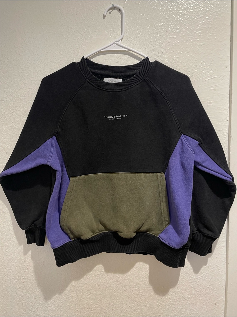 🛹 ZARA Boys Graphic Colorblock Sweatshirt - Size 10 / 140 🛹